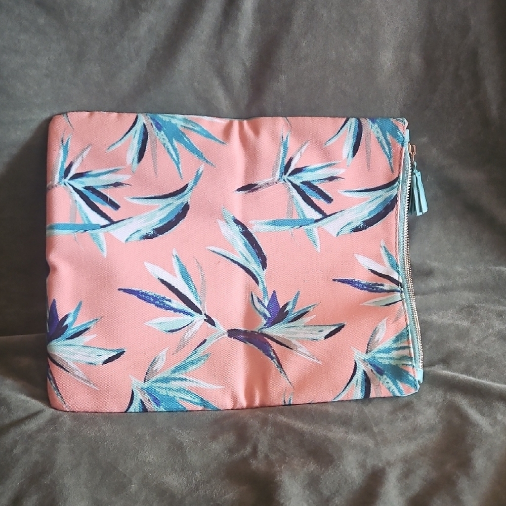Rachel Pally Pink and Blue Cosmetic Bag